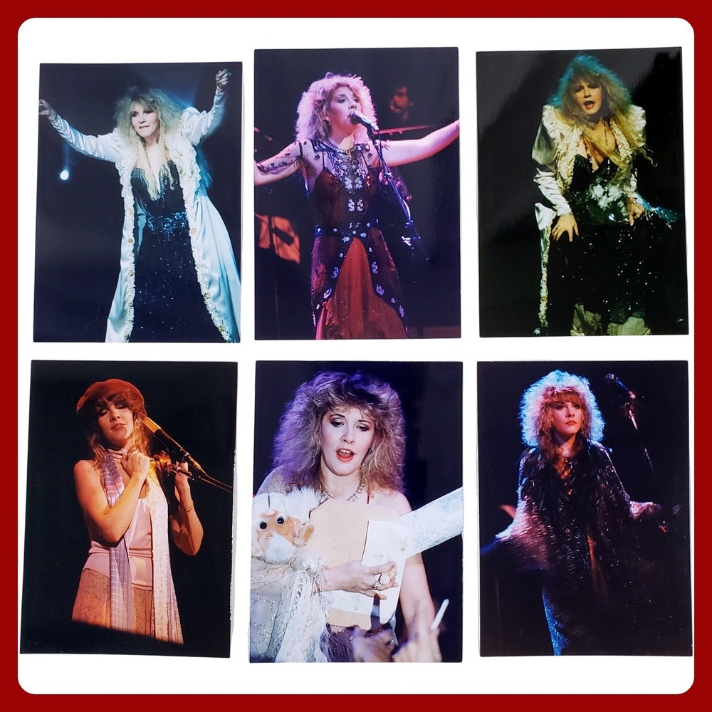 Stevie Nicks Fleetwood Mac Live Concert Photo S&M Rock Photograph 3.5x5 Lot NWT